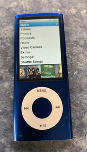 Apple iPod Nano 4. Generation 8GB A1285 - Blau - MP3 Mediaplayer - Bild 1 von 2