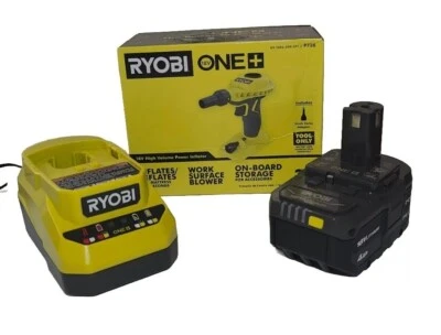 Kit Soplador Inflador Eléctrico Ryobi P738 18V + Batería 4ah + Cargador ¡NUEVO!!! Foto 1 de 4