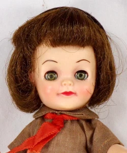 Effanbee flauschige Brownie Puppe Original Kleidung 8,5 Zoll 1965 Schlafaugen Vintage - Bild 1 von 9