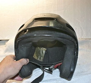 Vintage NOLAN Black Motorcycle Helmet 3/4 Open Face Visor, Size ?? (17) - Picture 1 of 4