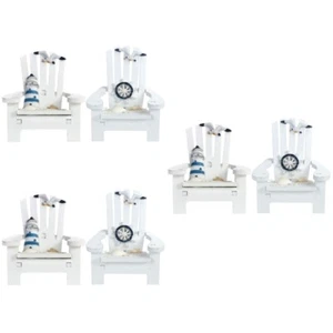 Set of 3 Strandkorb Deko Mini Liegestuhl Mini-Stuhldekoration Büro - Bild 1 von 12