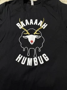 Skrewball Whiskey “Baaaa Humbug” T Shirt. Medium .  Free Shipping USA - Picture 1 of 5