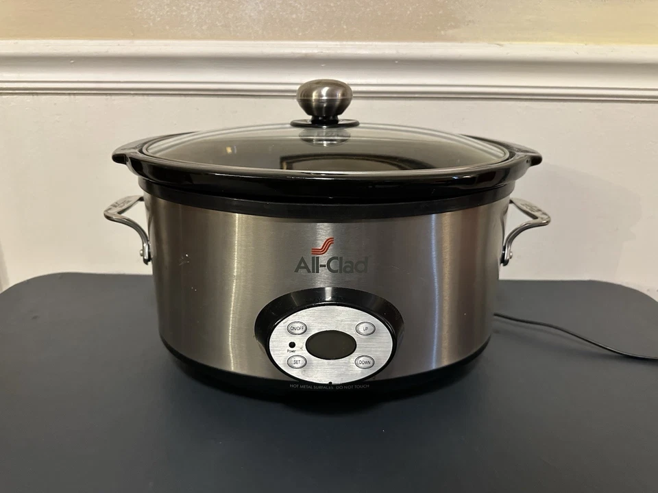 Olla de cocción lenta All-Clad de 6,5 cuartos modelo #AC-65EB con inserto de cerámica y tapa Foto 1 de 4