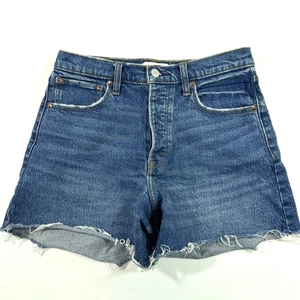 Abercrombie High Rise Dad Shorts Size 6 28 Button Fly - Picture 1 of 8
