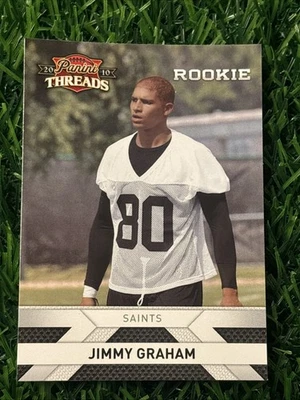 2010 Panini Threads Jimmy Graham Rookie New Orleans Saints #245 - Image 1 of 2