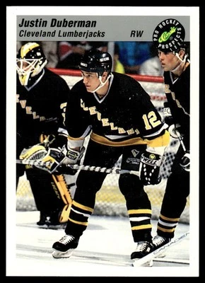 1993 Classic Pro Prospects #116 Justin Duberman - Cleveland Lumberjacks - Image 1 of 2