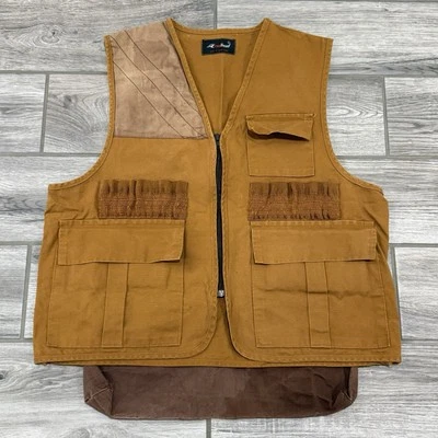 Vintage RedHead Canvas Hunting Fishing Vest Game Brown Pouch Camp - Size Large - Image 1 of 4