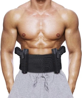 Пистолетная кобура для скрытого ношения эластичный пояс для женщин мужчин справа налево - Изображение 1 из 4