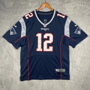 Camiseta de fútbol americano Nike Tom Brady #12 New England Patriots On Field NFL - talla 44 L - Imagen 1 de 15