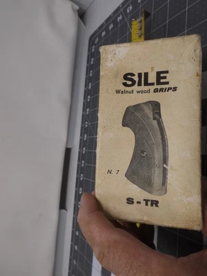 Vintage Sile Smith Wesson Walnut Wood Grips  S&W - Image 1 of 4