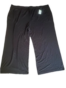 Terra & Sky Women’s Size 4X (28w-30w) Knit Pant Black Soot FREE SHIPPING NWT - Picture 1 of 4