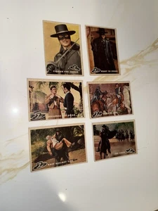 1958 Topps Zorro Trading Cards Lot - 6 Different Very Good - Picture 1 of 2