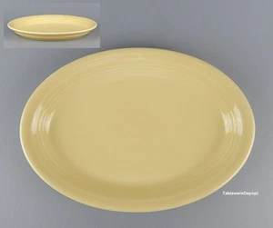 Homer Laughlin FIESTA YELLOW, 13 1/2" Oval Platter, SUPERB Condition! - Picture 1 of 4