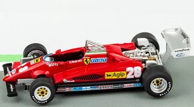 Ferrari 126 C2 Mario Andretti 1982 Monza Scala 1:43 Model Formula1 Blister Nuovo - Immagine 1 di 4
