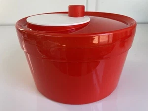 Per Alimenti Made In Italy Vintage Plastic Salad Spinner & Accessories Red White - Picture 1 of 20