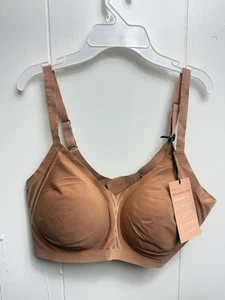 Honey Love  Liftwear Silhouette Wireless Bra in Cinnamon - Size 1X - Picture 1 of 2
