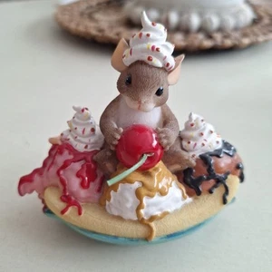 Charming Tails Indulge Yourself Fitz and Floyd #89/291 Collectible Mouse Figure - Picture 1 of 6