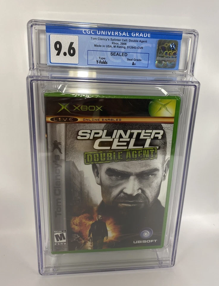 Tom Clancy's Splinter Cell: Double Agent (Microsoft Xbox, 2006) CGC 9.6A+ SEALED - Image 1 of 2