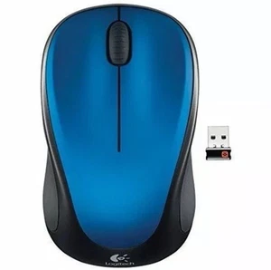 Logitech M317 Wireless Mouse w/ Unifying Receiver for PC & Mac - Blue™ - Picture 1 of 4