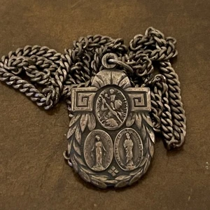 Vintage I Am A Catholic Call A Priest Pendant Necklace - Picture 1 of 6