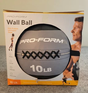 Pro-Form Wall Ball 10lb Fitness Medicine Ball Multi Function Soft Impact Design - Picture 1 of 4