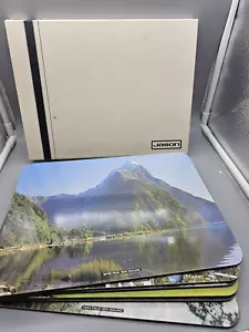 New Zealand Photograph Cork Back Hard Placemats Jason Products Lot of 6 NOS - Picture 1 of 8