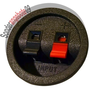 ANSCHLUSSTERMINAL 2POL steck Lautsprecher-Anschluss-Terminal rund Klippfix 56mm - Bild 1 von 1