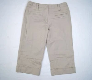 Pantalones Larry Lavine Pequeños Elastizados Capri 6P Beige Puños Girados - Imagen 1 de 6