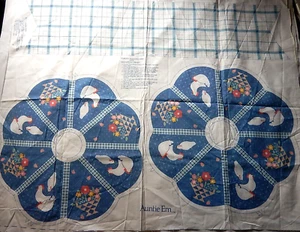 Panel Corona País Wamsutta Hallmark Tía Em Azul + Bonificación - Imagen 1 de 4