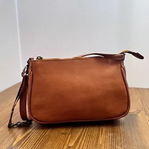 Vintage American Angel Purse Shoulder Bag Colombian Leather Brown - Picture 1 of 14