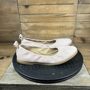 Eileen Fisher Womens Size US 6 Notion Leather Ballet Flat Pink Slip On - Picture 1 of 10
