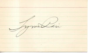 77323. SIGNED card 5/4/42 Lynn Bari sultry actress Film Noir Man killer - Picture 1 of 1