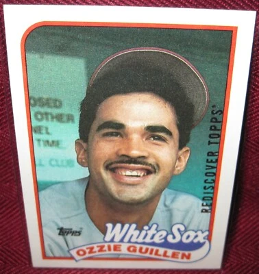 2017 TOPPS SILVER REDISCOVER STAMPED BUYBACK #195 OZZIE GUILLEN (1989 TOPPS) - Image 1 of 2
