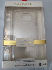 CaseMate Ultra Slim Phone Back Case For Samsung Galaxy S7  Clear Glitter  - Picture 1 of 2