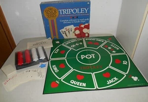 1989 TRIPOLEY SENIOR SERIES CADACO BOARD GAME MICHIGAN RUMMY HEARTS POKER - Picture 1 of 1