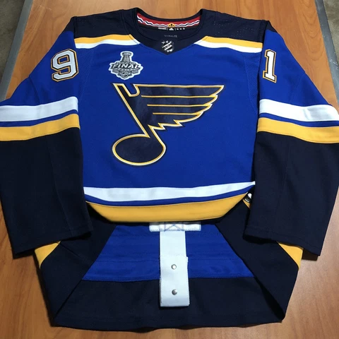 Adidas Vladimir Tarasenko St. Louis Blues 2019 NHL Stanley Cup Finals Jersey 52 Cover