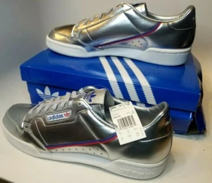 Adidas Originals Continental 80 Silver Sneakers FW5350, Size 14 US NEW IN BOX - Picture 1 of 5