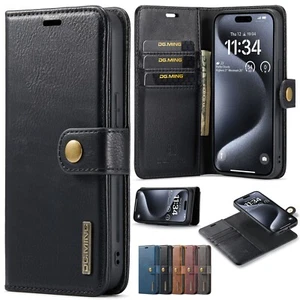 For Google Pixel 7A 6A 8/7/6 Pro Detachable Leather Wallet Card Phone Case Cover - Picture 1 of 31