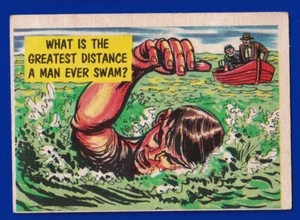 GEATEST DISTANCE A MAN EVER SWAM 1961 TOPPS ISOLATION BOOTH #59 VG-EX - Picture 1 of 2