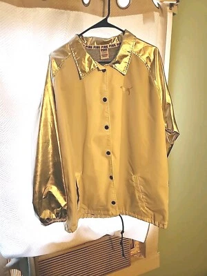 Chaqueta cortavientos forrada ROSA Victorias Secret talla L blanca/plateada logotipo metálico Foto 1 de 4