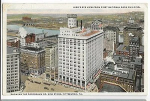 BEV FROM FIRST NATIONAL BANK,ROSENBAUM CO DEPARTMENT STORE~PITTSBURGH,PA 1919  - Picture 1 of 1