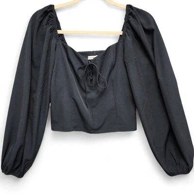 Top corto Abercrombie & Fitch para mujer pequeño con cordones Y2K Whimsigoth Witchie Fairy Foto 1 de 4