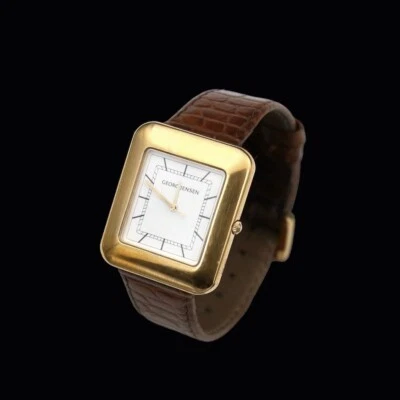 Georg Jensen. Gold Plated Sterling Silver Watch #354 - Lene Munthe. - Image 1 of 4