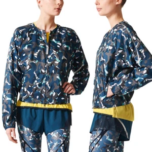adidas Womens Stella McCartney Run Adizero Jacket Lightweight Bomber Running Top - Picture 1 of 12