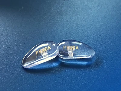 Almohadillas nasales atornillables de repuesto para anteojos/gafas de sol PRADA con tornillos dorados Foto 1 de 3