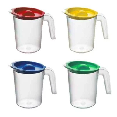 Roltex Small 500ml Polycarbonate plastic frosted clear Jug with Lid High Quality - Image 1 of 4
