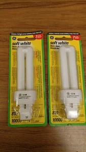 GE Compact Fluorescent Plug-In Bulb 13 Watt Soft White 810 Lumens PLG41B1-PG NEW - Picture 1 of 2