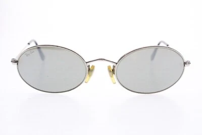 VTG RAY BAN RB3134 003/40 MIRROR SILVER SIDESTREET OVAL SUNGLASSES 52/19 MM - Image 1 of 4