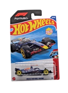 2025 Hot Wheels Oracle Red Bull Racing #59 Black Formula 1 - Damaged Card - Picture 1 of 2