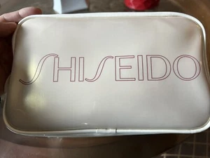 SHISEIDO Beauty Travel Cosmetic Makeup Pouch Zipper Bag - Size 9โ x 5โ x 3โ - Picture 1 of 8
